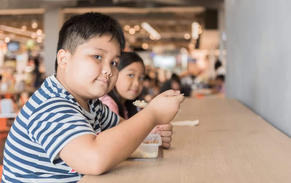 Sicheres Diätmenü und Regeln für übergewichtige Kinder im Schulalter